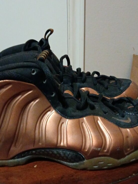 Nike Air Foamposite One Copper 2017 Black Men’s Sz 10 Sneakers Shoes 314996-007